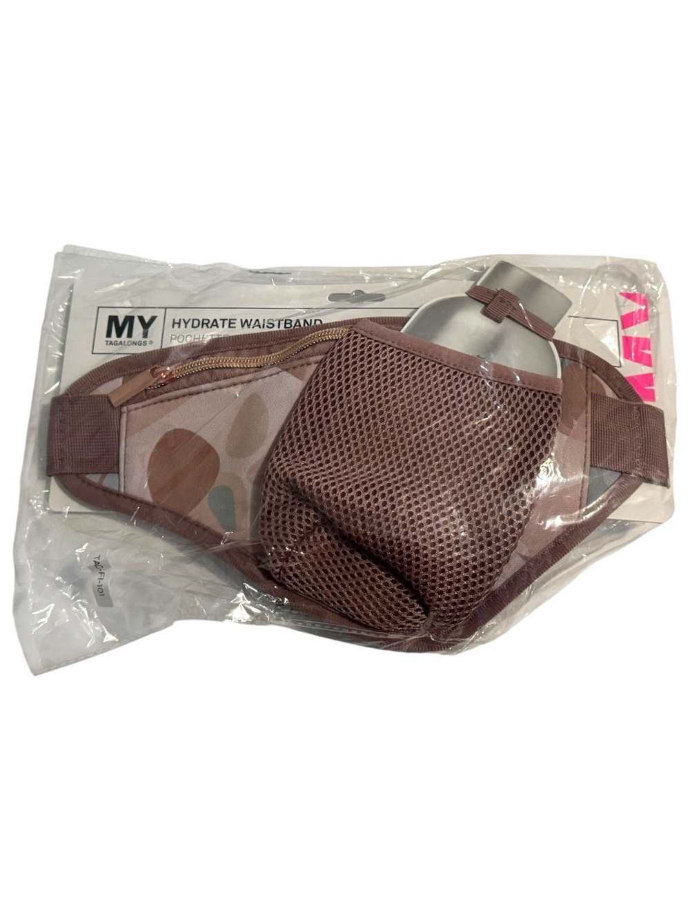 My Tagalongs Hydrate Waistband Running Belt Fanny Pack Neoprene